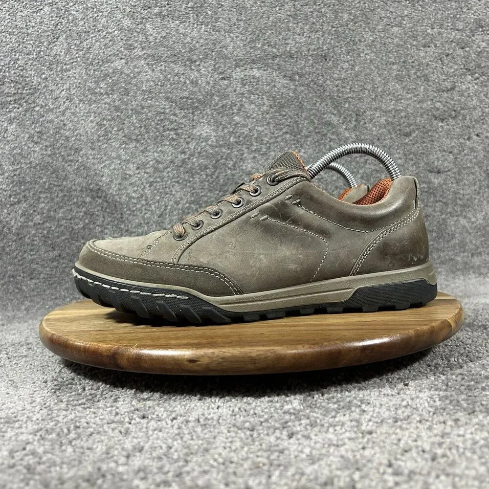 Ecco Urban Lifestyle Receptor Men’s Sz EU 40 Brown Leather Walking Casual Shoes